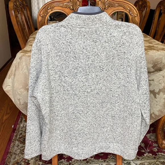 Eddie Bauer men’s radiator fleece snap front pullover grey sweater plus sz XXL - Picture 7 of 13